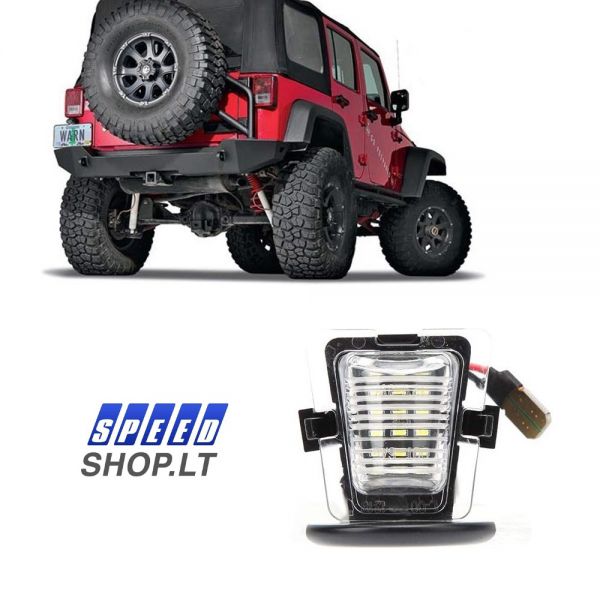 JEEP WRANGLER LED numerių apšvietimas